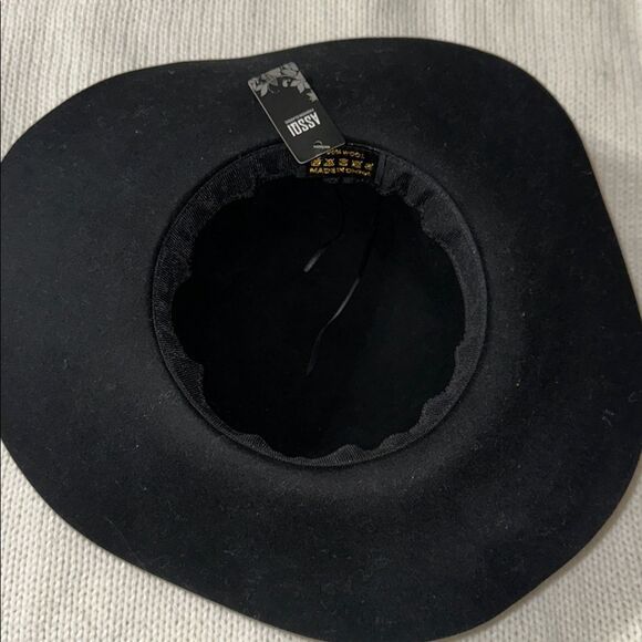 ASSQI Black Vintage Style Dome Fedora Wool Hat